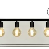 DIPLOMAT Taklampa Lång 4L 72cm Svart/Klar
