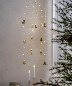 DREAM Hängande dekoration Batteri 90cm Guld