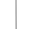 DUBLIN Golvlampa 140cm Svart/Matt Mässing