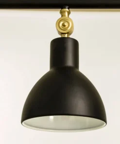 DUBLIN Taklampa 3:a 76cm Svart/Matt Mässing