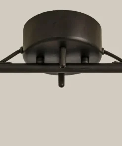 DUBLIN Taklampa 3:a 76cm Svart/Matt Mässing
