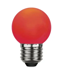 E27 Dekoration Party Klot 1W Röd LED-Lampa
