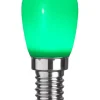 E14 Dekoration Party Päron 0.9W 10lm Grön LED-Lampa