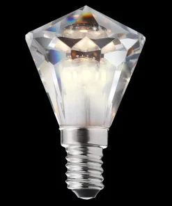 E14 Diamant Kristall Kallvit Dimbar 3,3W