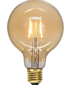 E27 Glob95 Amber 0.75W 2000K 80lm LED-Lampa