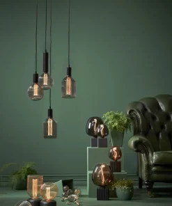 E27 Glob125 Decoled Brun 2W 1800K 45lm LED-Lampa