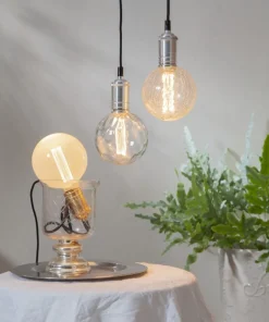 E27 Glob125 Decoled 1W 2000K 50lm Bubblig LED-Lampa