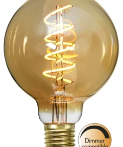 E27 Glob95 Dimbar Decoled Amber 3.2W 2000K 150lm LED-Lampa
