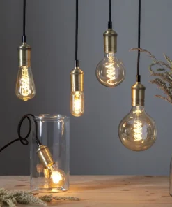 E27 Glob95 Dimbar Decoled Amber 3.2W 2000K 150lm LED-Lampa