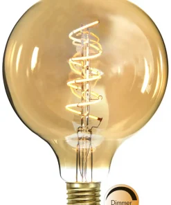 E27 Glob125 Dimbar Spiral Amber 3.2W 2100K 180lm LED-Lampa
