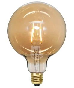 E27 Glob125 Plain Amber 0.75W 2000K 80lm LED-Lampa