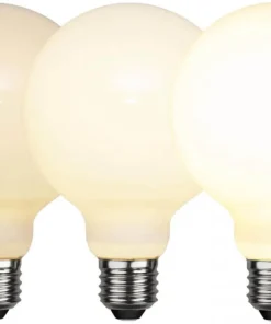 E27 Glob95 RA90 3-Stegs Dimbar 7.5W 2700K 800lm Opal LED-Lampa