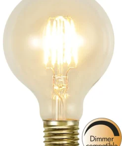 E27 Glob80 SoftGlow Dimbar 1.6W 2100K 140lm Klar LED-Lampa