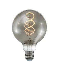 E27 Glob95 3-Stegs Dimbar 4W 150lm 2000K Curly Smoke