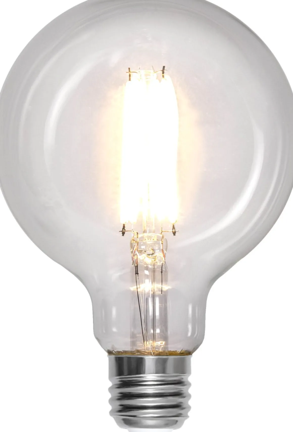 E27 95-Glob Vit Dimbar 7W 2700K 806lm Klar LED-Lampa