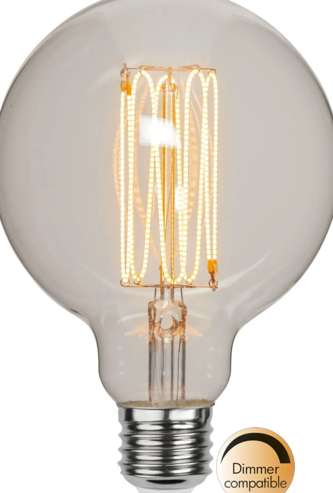 E27 GRACE Glob95 Dimbar Decoled Smoke 3.8W 1800K 200lm LED-Lampa