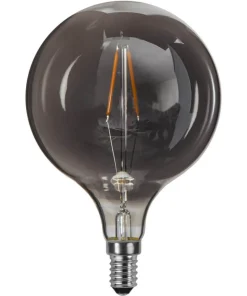 E14 Heavy smoke SoftGlow Glob95 1.4W 2100K 55lm LED-Lampa