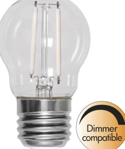 E27 Klot Dimbar Vit 2,5W 2700K 250lm Klar LED-Lampa