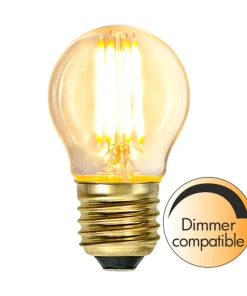 E27 Klot SoftGlow Dimbar 4W 2100K 350lm Klar LED-Lampa