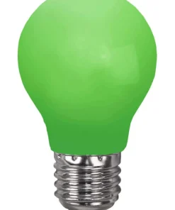 E27 Klot 0.9W Grön LED-Lampa