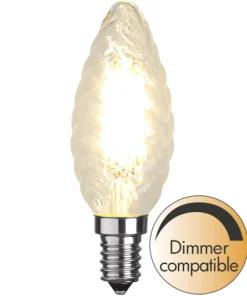 E14 Kron Vriden Dimbar 4.2W 2700K 470lm Klar LED-Lampa