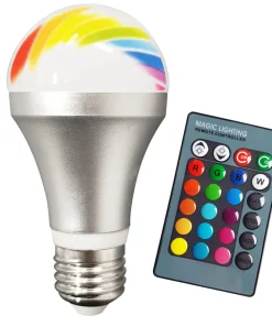 E27 LED RGB Lampa - Fjärrkontroll