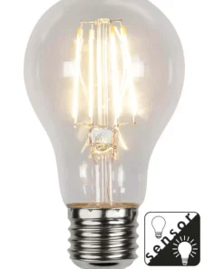 E27 Normal Sensor Klar 7W 2700K 800lm LED-Lampa