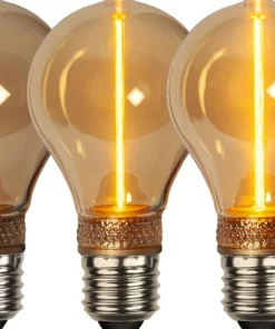 E27 Normal 3-Steg Dimbar Minne DecoLed 2W 1800K 100lm Amber