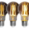 E27 Normal 3-Steg Dimbar Minne SoftGlow 3.9W 2200K 260lm Rökfärgad