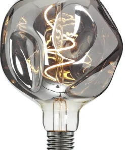 E27 3-Stegs Dimbar Deco125 4W 1800K 90lm Smoke LED-Lampa