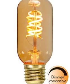 E27 Tubural Dimbar 2.8W 2200K 130lm Amber LED-Lampa