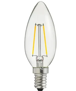 E14 UNI-LEDISON Kronljus Klar 1W 2200K 110lm LED-Lampa