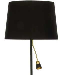 EKETORP Golvlampa LED 145cm Svart/Matt Mässing