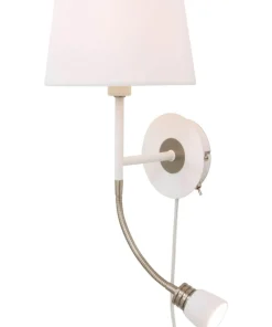 EKETORP Vägglampa 43cm Vit/Stål