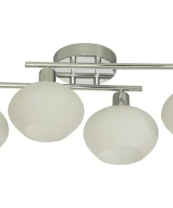 ELBA Plafond Bad 4L 60cm Krom/Opalvit IP44