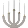 ELI Träljusstake 7L 47cm Beige