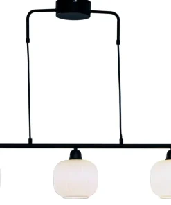 ELIN Taklampa 81cm Svart/Opalvit
