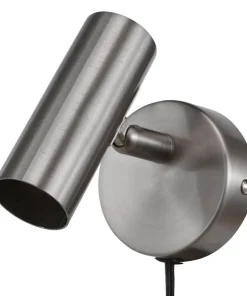 ELLIOT Väggspot MiniGU10 10cm Borstad stål