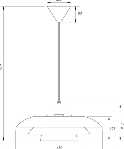 EPSILON Taklampa 45cm Beige