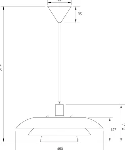 EPSILON Taklampa 45cm Grön