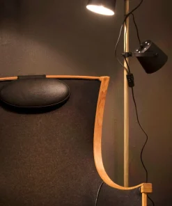 ESPRESSO Golvlampa 153cm Svart/Trä