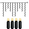 EXTRA SYSTEM 24 Istappsslinga 2m 98LED Varmvit/Svart IP44