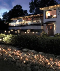 EXTRA SYSTEM 24 Istappsslinga 2m 98LED Varmvit/Svart IP44
