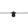 EXTRA SYSTEM 24 Ljusslinga 400cm Svart IP44
