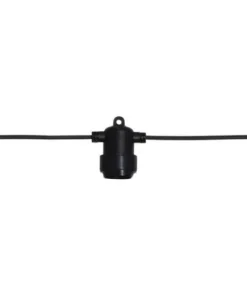 EXTRA SYSTEM 24 Ljusslinga 400cm Svart IP44
