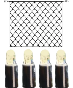 EXTRA SYSTEM LED Ljusnät 2m 100LED Varmvit/Svart IP44