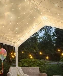 EXTRA SYSTEM LED Ljusslinga 5m 10LED Varmvit/Svart IP44