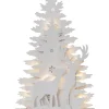 FAUNA Gran Bordsdekoration 44cm Vit