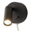 FENJA Vägglampa 7,5cm Svart