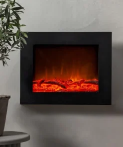 FIREPLACE Inomhusdekoration Batteri 50cm Svart